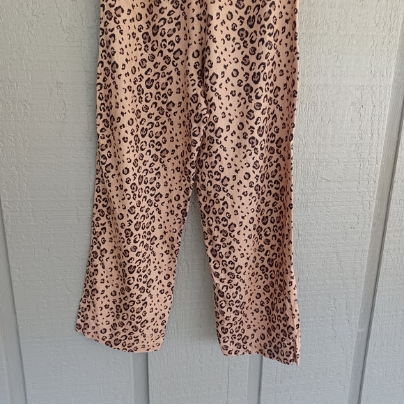 Reformation Noble Linen Crop Pants Size 2 Women Leopard High Rise Animal Print - Picture 6 of 10